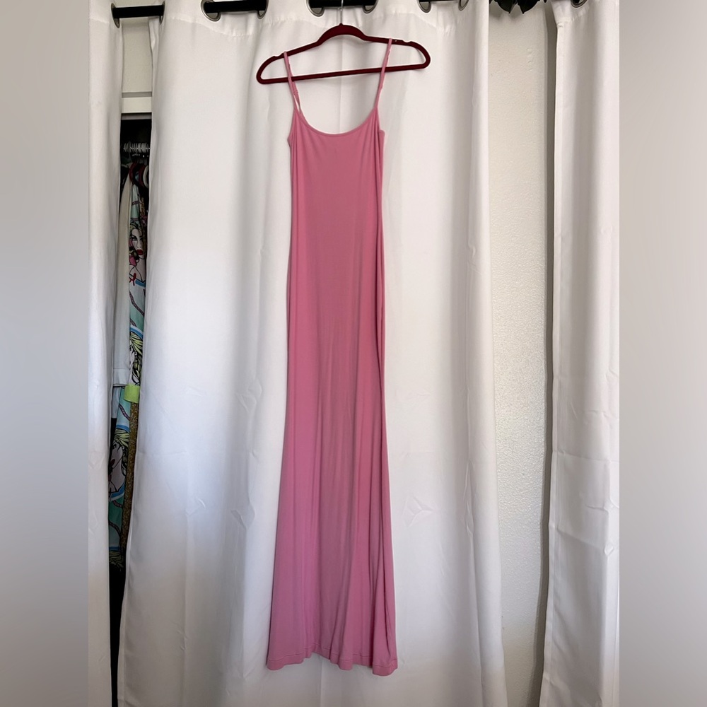 SKIMS Baby Pink Maxi dress